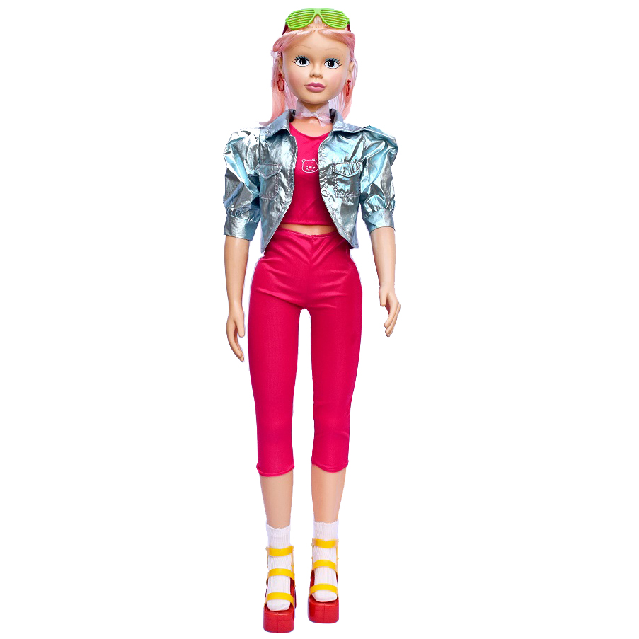 عروسک باربی راهرو بزرگ ۱۲۷ سانت مدل اسپرت تاپ و ساپورت