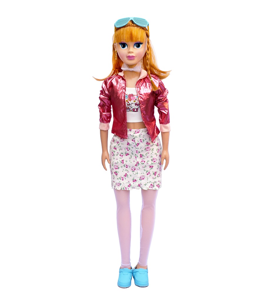 عروسک باربی قدم زن یک متری مدل کت دامن